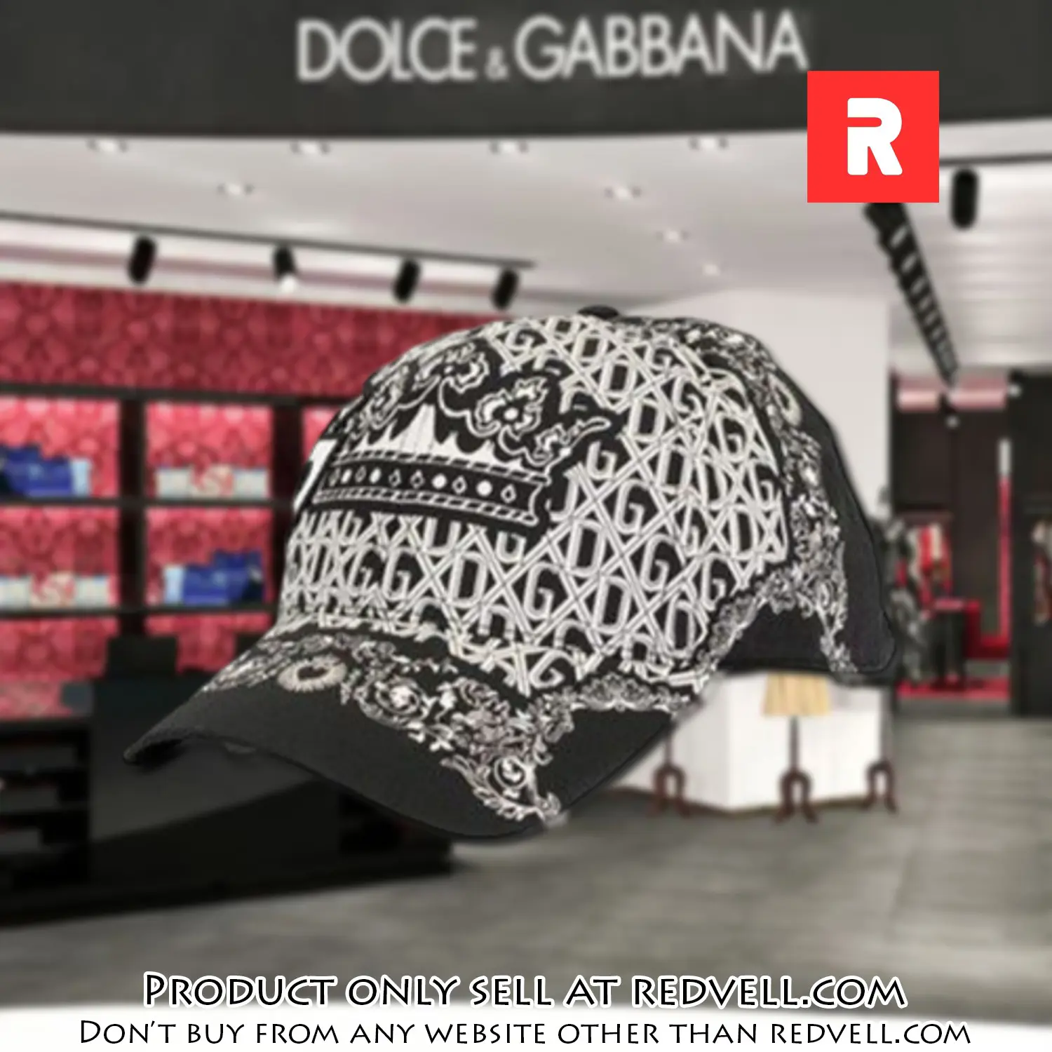 Dolce & gabbana luxury cap print 3d trending cap ctc1090 rv4036525
